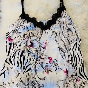 White House Black Market Printed Tank